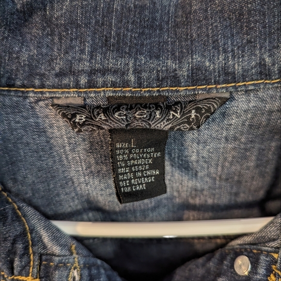 Studded denim jacket - Picture 2 of 3